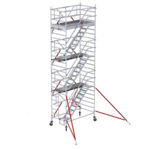 Altrex RS53 rolsteiger met trap 8 meter Altrex RS53 rolsteiger met trap 8 meter